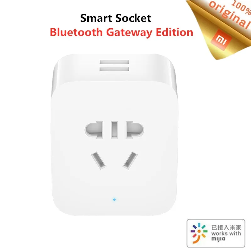 Умная розетка Xiaomi Mijia умная с двойным USB портом Wi Fi безопасное устройство для