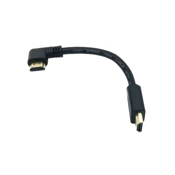 

Up Down Right Left Angled Micro HDMI to HDMI Male to Male adapter connector 15cm for HDTV Type D hdmi micro hdmi cable angle