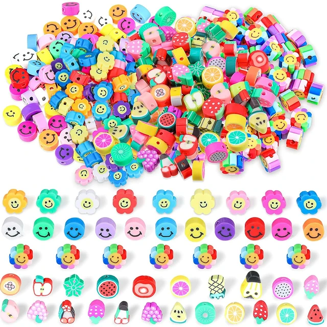 200pc/lot Letter Number Acrylic Beads Square Round Heart Big Hole Beads  Mixed For DIY Making Jewelry & Charm Bracelet Wholesale