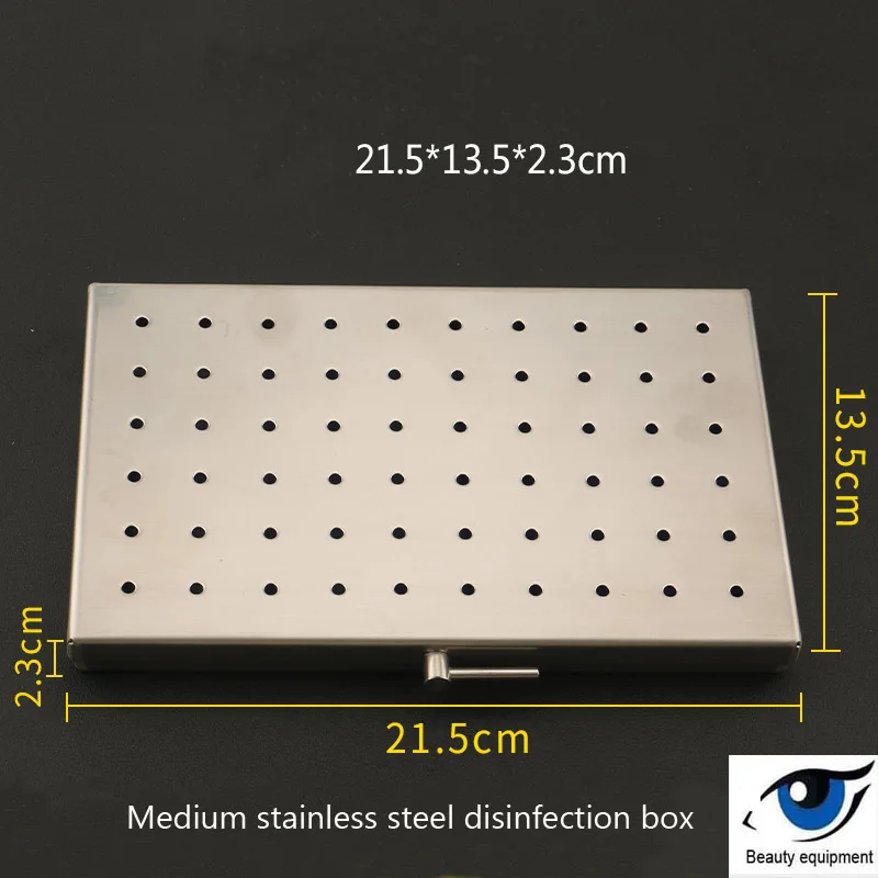 Imported silicone sterilization box instruments ophthalmic micro-instrument box high temperature and high pressure sterilizer st - Цвет: Черно-серебристый
