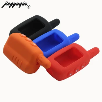 

jingyuqin 10pcs/lot A6 A9 Silicone Key Case for Starline A6 A9 A8 Two Way Car Alarm LCD Remote Controller keychain Cover