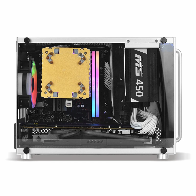 Игровой чехол для ПК METALFISH S4 ITX MINI маленький алюминиевый костюма портативный HTPC