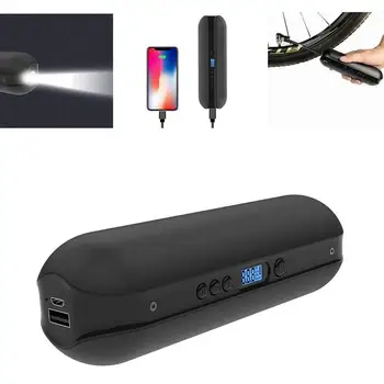 

Portable Mini Inflator Electric Pump LCD Display 2000mAh Power Bank Air Compressor For Car Bicycle Bike Motorcycle Balls
