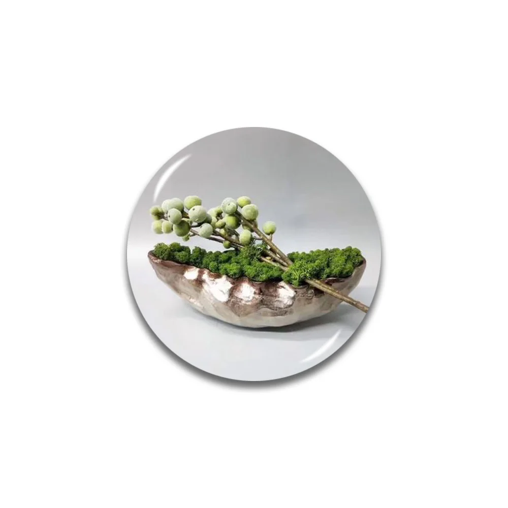 53 Lychee Plant Series 3D магнит на холодильник круглой формы магниты на холодильник сувениры для путешествий украшение для дома и кухни - Цвет: 53