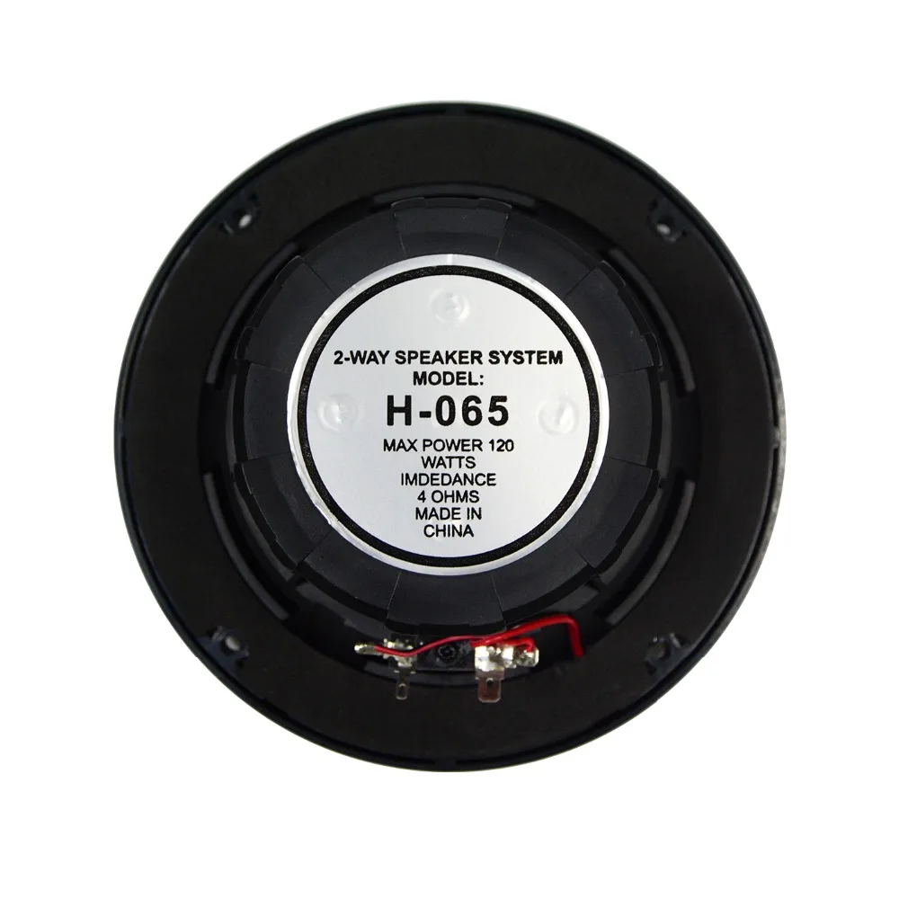 6.5inch 2-Way Coaxial Marine Speakers 240W Waterproof Stereo System Black Outdoor Speaker For ATV Golf Cart Boat Yacht Bathroom