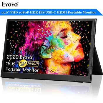 

Eyoyo EM15X Pro 15.6" Portable HDR gaming Monitor USB C HDMI 1080P IPS LCD Screen Laptop PC Display For Phone Xbox Switch PS4