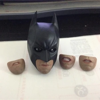 

1/6 Scale Batman Head Carving Moveable Eyes And Mouth Head Sculpt Accessories for 12 inches Action Figure Body Doll DIY