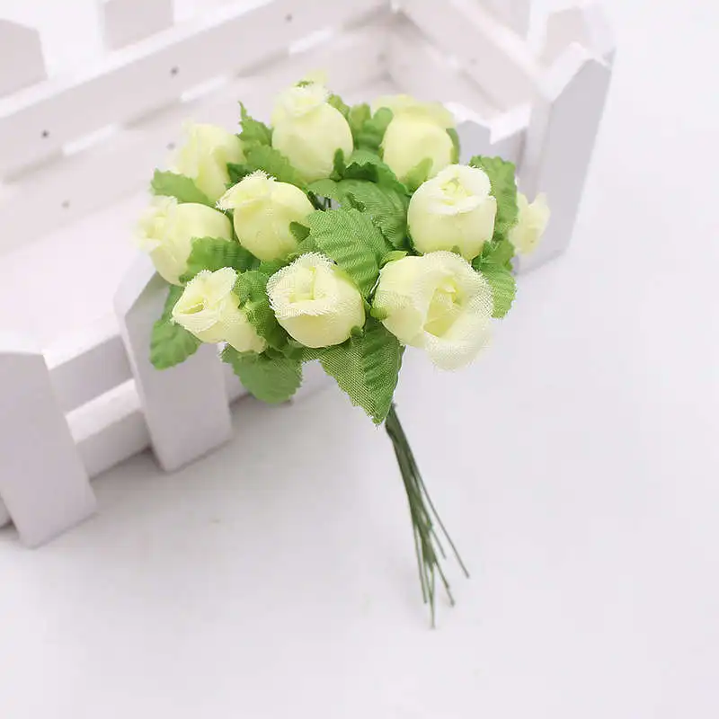 Модные мини-бумажные трубки искусственные сушеные цветы чистый и свежий реквизит для фотографий украшение на свадьбу День рождения подарок букет аксессуары - Цвет: Серый