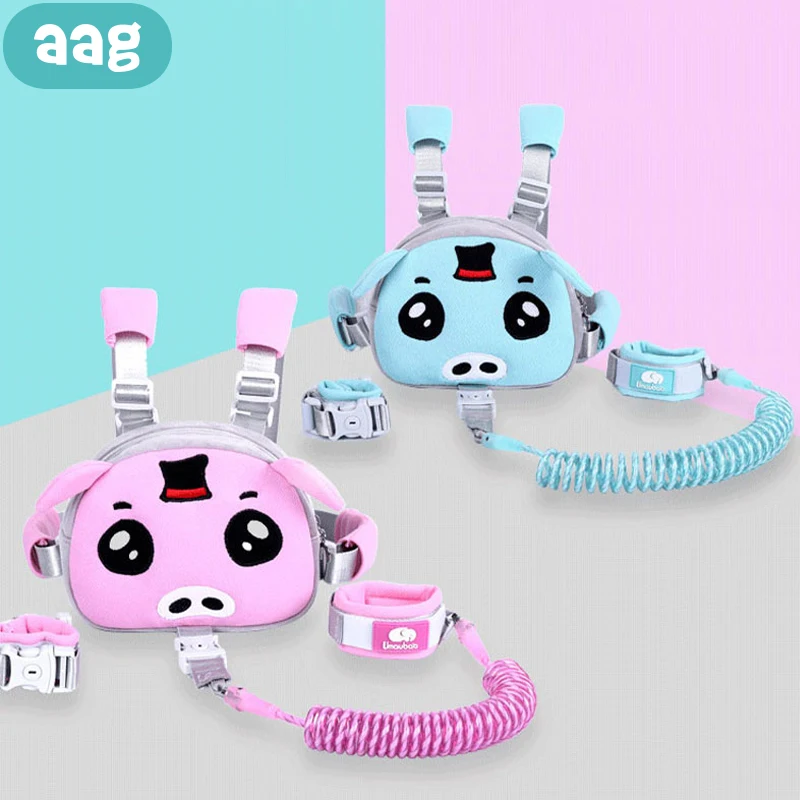 

AAG 1.5/2.5M Baby Safety Harness Leash Backpack Child Anti Lost Walk Belt Wrist Link Strap Children Traction Rope Kids Wristband