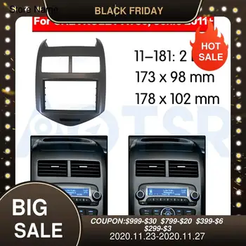 

2 din Radio Fascia for CHEVROLET Aveo Sonic 2011+ Stereo Audio Panel Mount Installation Dash Kit Frame Adapter DVD CD trim GPS