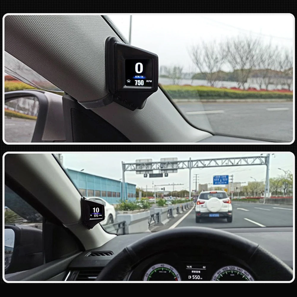 AP-1 Car HUD Head Up Display Digital GPS Speedometer Odometer with Overspeed Alarm