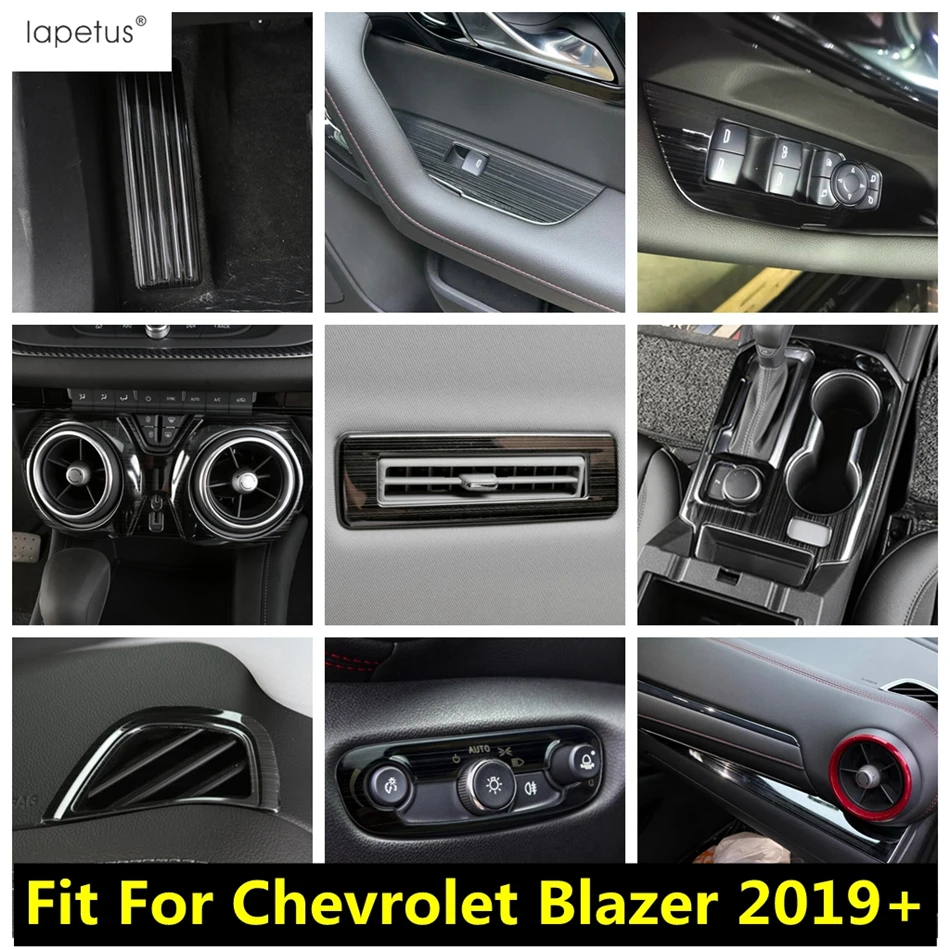 

Dashboard Panel Strip / Window Lift / Head Light / Gear Shift / Rest Pedal Cover Trim Accessories For Chevrolet Blazer 2019-2023