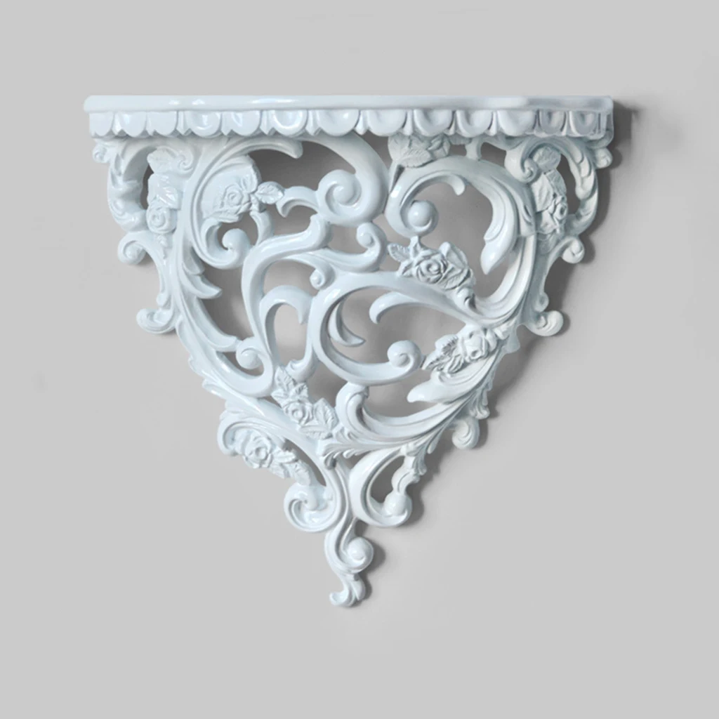 European Style Floating Shelf Creative Storage for Wall Decor Artware Crafts Wall Mount Storage Shelves for Kitchen Bathroom