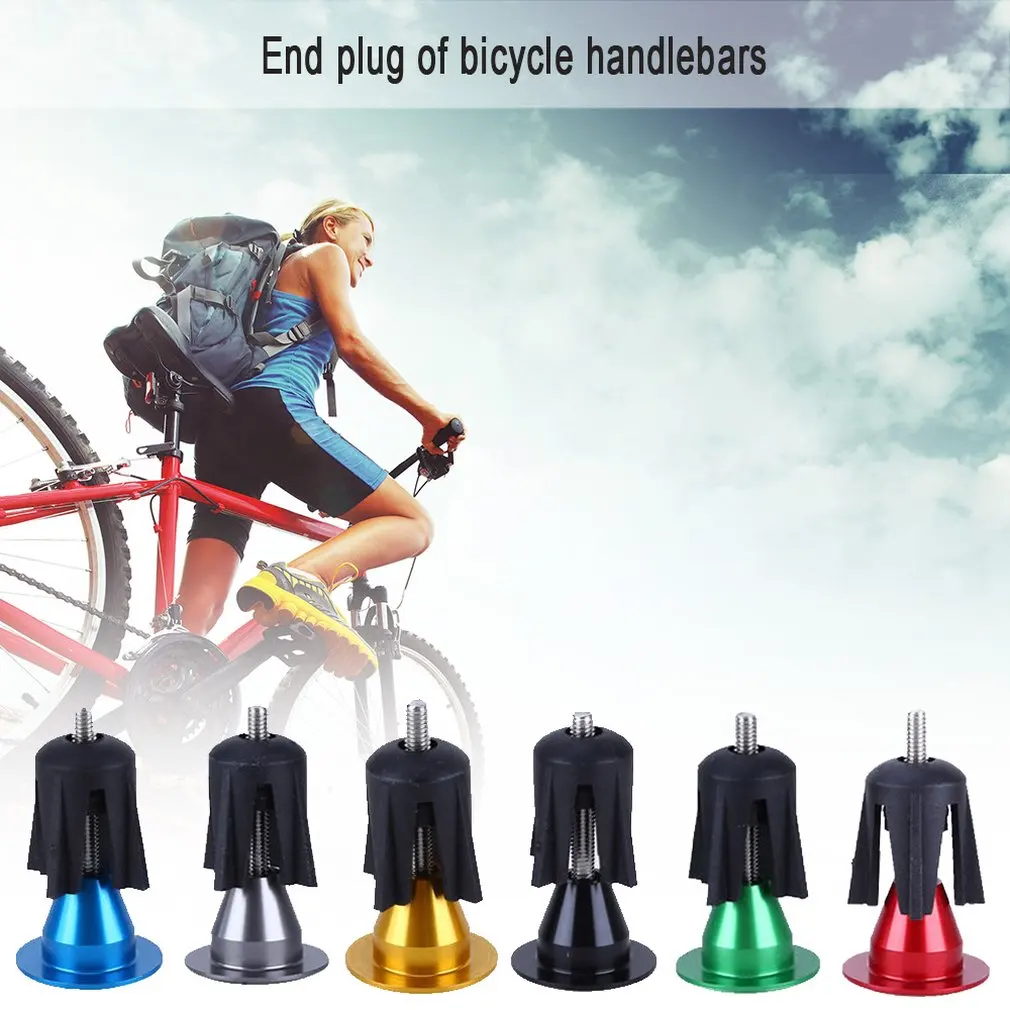 High Quality Durable Aluminium Alloy Material Bicycle Handle Bar Cap End Plugs Suitable For Most Bicycles