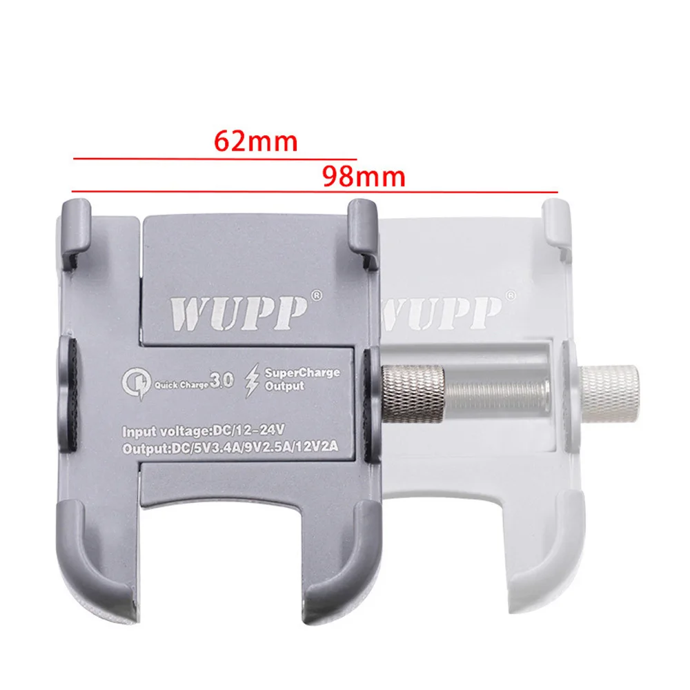 DC12-24V держатель для телефона мотоцикла gps кронштейн QC3.0 Быстрая зарядка вращение на 360 ° для автомобильных аксессуаров