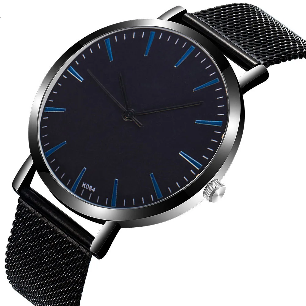 

Men's Watch TOP Brand Luxury Clock Fashion Casual Mesh Steel Strap Analog Quartz Watch Round Wrist Watches Men relogio masculino