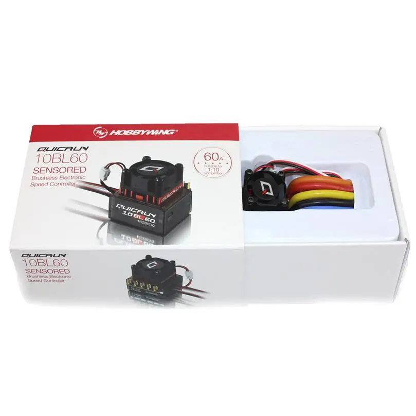Hobbywing QUICRUN 10BL120 сенсорный 120A/10BL60 сенсорный бесщеточный ESC Регулятор скорости для 1/10 1/12 RC мини-автомобиль