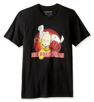 

ANIME One Punch Man SAITAMA PUNCHING FLYING T-Shirt NWT 100% Authentic