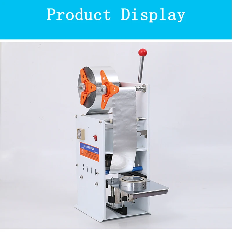 

Egg Yolk Crisp Hot Pressing Desktop Manual Sealing Machine Moon Cake Tray Plastic Box Sealing Machine 220V / 50Hz