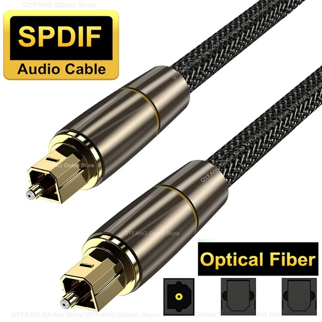 Digital Optical Audio Cable SPDIF Coaxial Cable 5.1 Channel for Amplifiers  Blu-ray Player Xbox 360 Soundbar Fiber Cable;Digital Fiber Audio Cable  SPDIF Output Cable 5.1 Channel Power Amplifier 