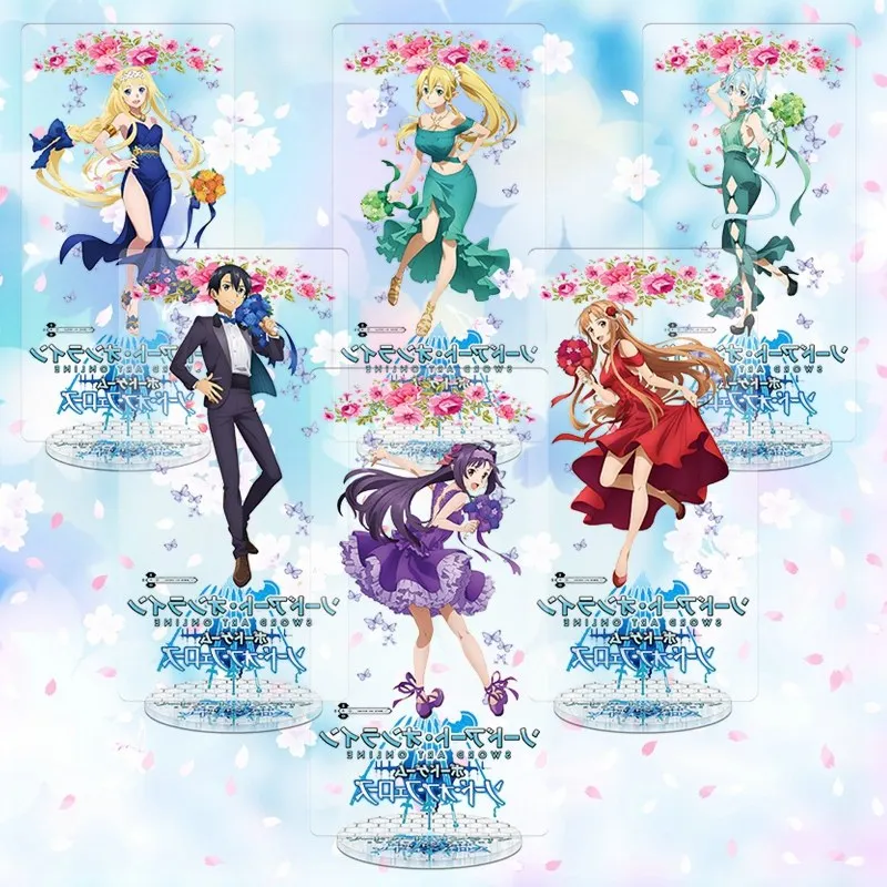 Preise Anime Schwert Art Online Alicization 3 SAO Hochzeit Thema Cosplay Acryl Schreibtisch Stehen Abbildung Modell Platte Dekor Geschenk