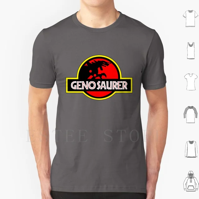 Geno Saurer Dinosaur Design T Shirt 