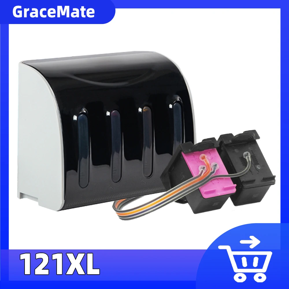 Compatible For Hp 121 CISS Refill Ink Cartridge D2563 Deskjet F4283 All-in-One F2423 F2483 F2493 F4213 F4275 F4583 | Компьютеры и офис