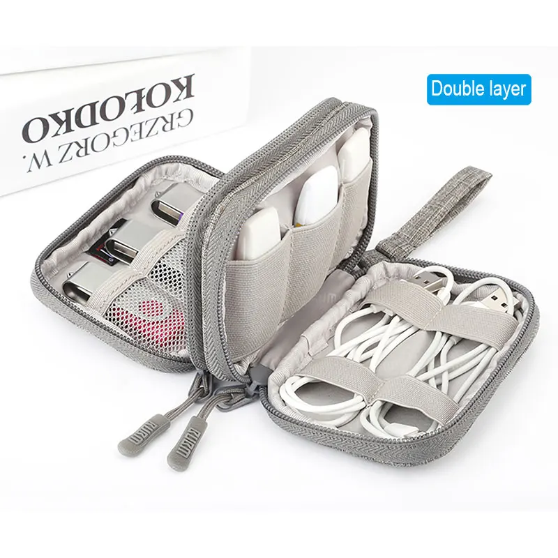 BUBM USB Flash дорожный органайзер, цифровое устройство, кабель для наушников U диск дорожный футляр органайзер для карт памяти