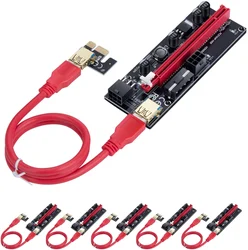 Extension PCIE Riser 009s Plus PCIE x16 PCI Express carte d'extension Riser USB 3.0 PCI E pour minage carte vidéo 1/6/10 pièces 