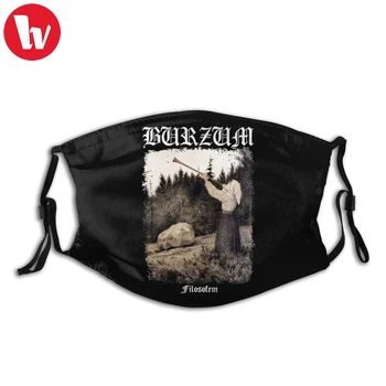 

Burzum Mouth Face Mask Burzum Filosofem Cover Ver Facial Mask Kawai Cool with 2 Filters for Adult