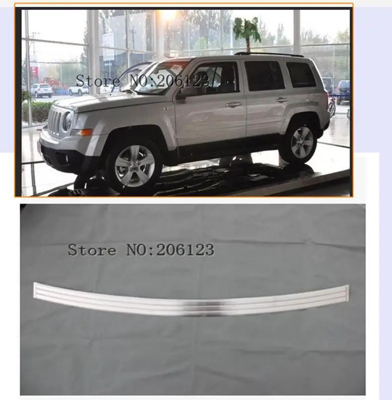 Sansour для Jeep Патриот 2011-2016 нержавеющая внешняя защитная накладка заднего бампера |