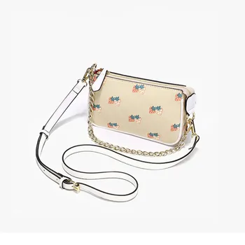 

Women's Fashion Strawberries Printing Purse and Handbags Concise OL Elegant Chain Baguette Bag Shoulder Bag Crossbody Bag Daily