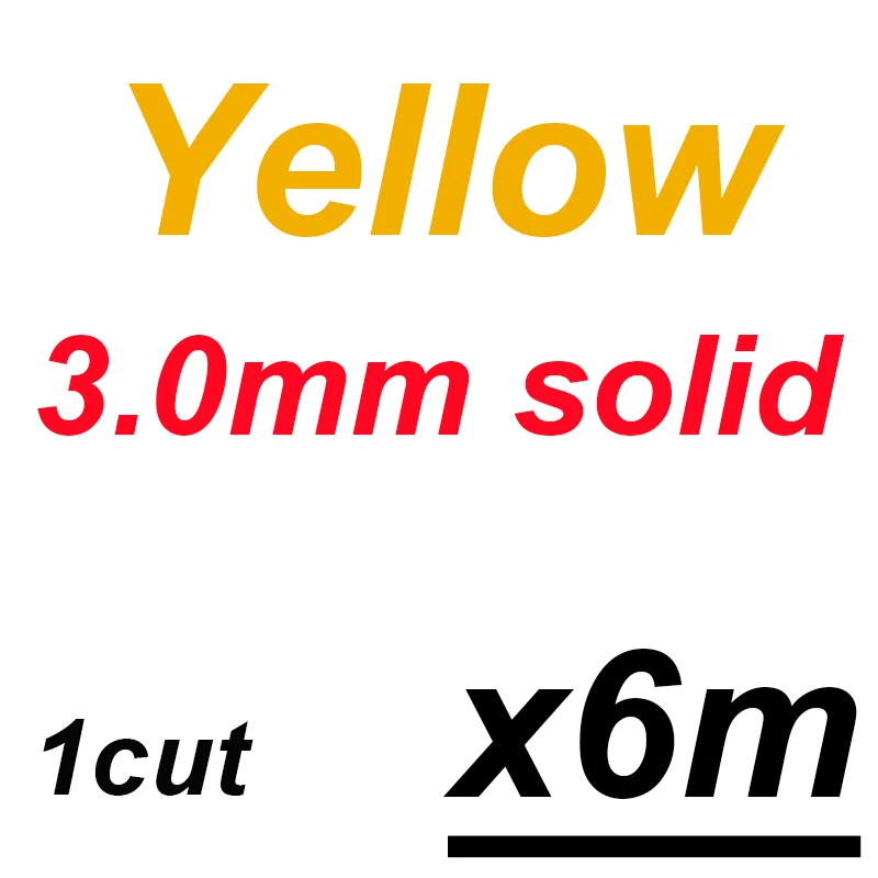 6m 3.0mm in yellow Victorsense 6/9/20 М рыболовные канаты 2,2 мм 2,4 мм 2,6 2,8 3,0 3,2 мм сплошной латексная трубка модели латекс эластичный лески - Цвет: 6m 3.0mm in yellow