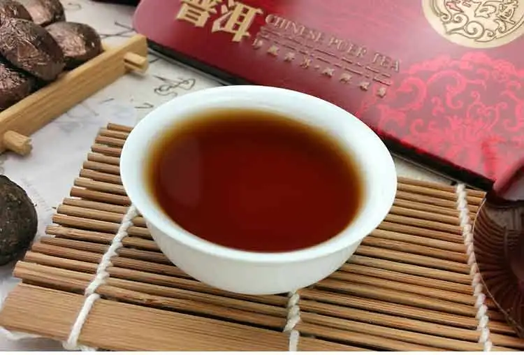 Лет клейкий рис спелый Мини Pu-erh, Pu-erh Shu Pu-erh Tuocha подарочная упаковка 75 г