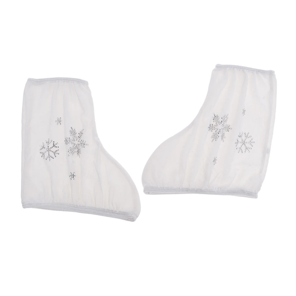 2pcs Ice/Figure/Roller Skate Boots Shoes Cover Protecting Tool with Snowflake Image, Rose Red, White, Black