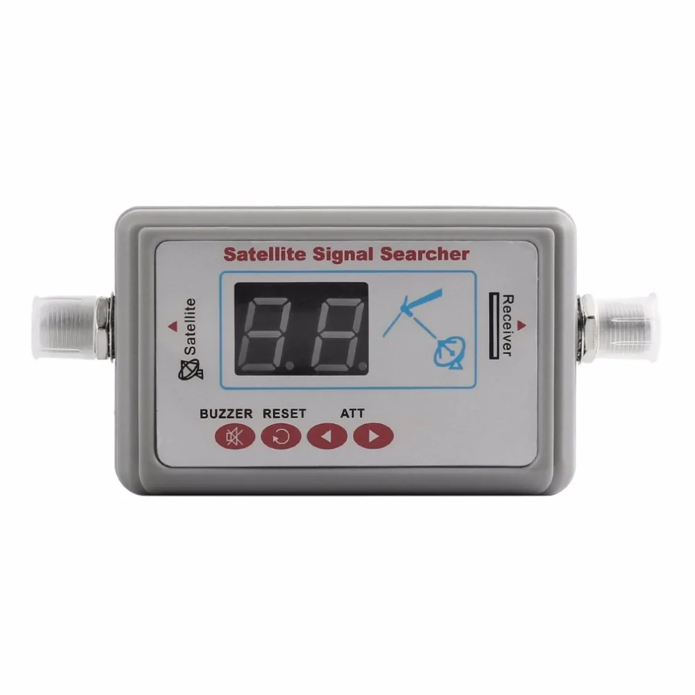 Миниатюрный портативный цифровой антенный сканер спутникового сигнала ЖК-зуммер JS-SF05 спутниковый ТВ-приемник метр ТВ сигнал детектор инструмент