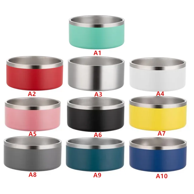 Dog Bowls Set Stainless Steel Dog Food Bowl with No Spill Non-Skid Silicone  Mat 12 oz Feeder Bowls Pet Bowl for Dogs Cats - AliExpress