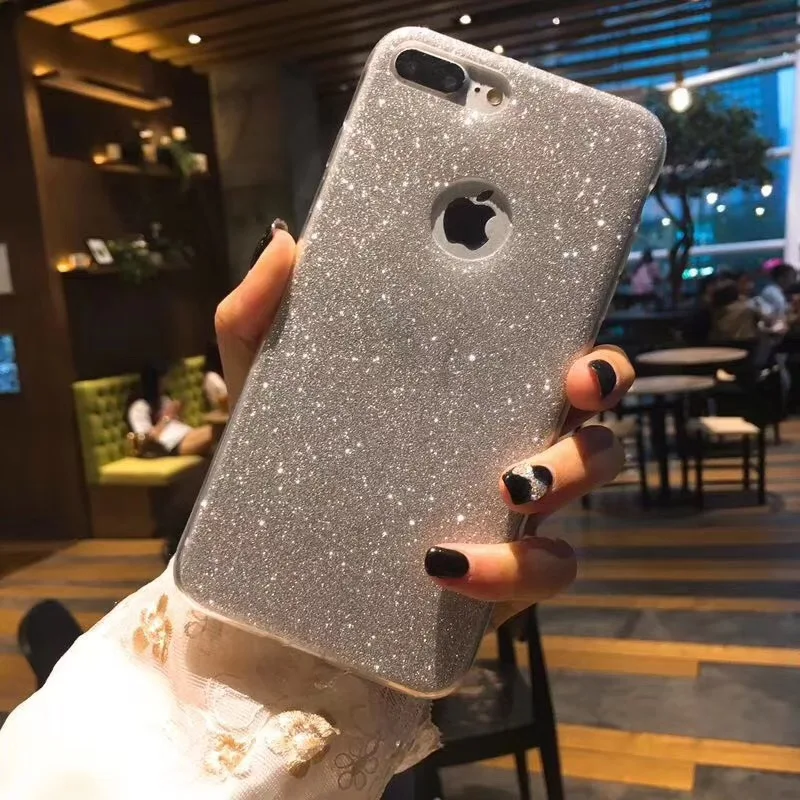 Мягкий блестящий чехол для iphone X XS MAX XR 10 сверкающий блеск сексуальный 6 6S 8 7 Plus SE 5S 5