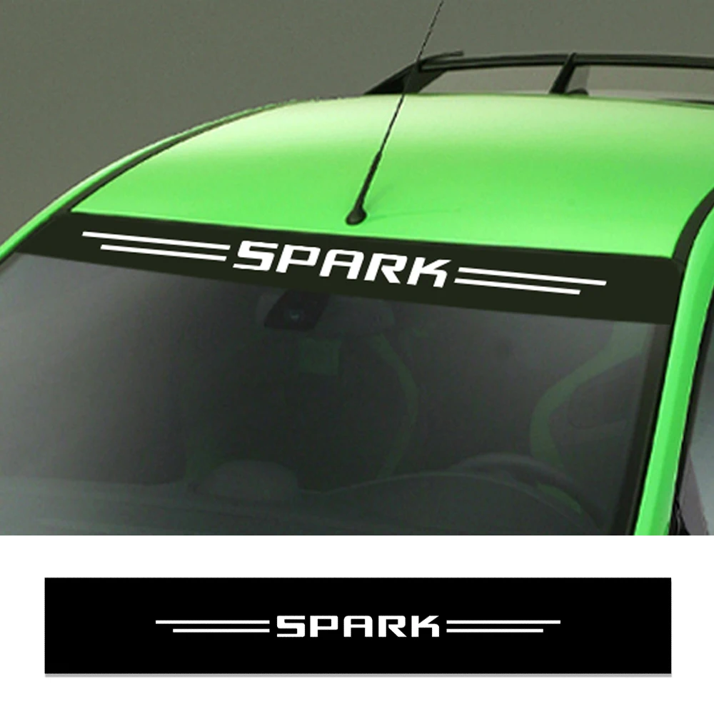 Для Chevrolet Spark Светоотражающие виниловые наклейки на машину пленка Авто ветровое стекло полосы наклейки Стайлинг украшения тюнинг автомобильные аксессуары