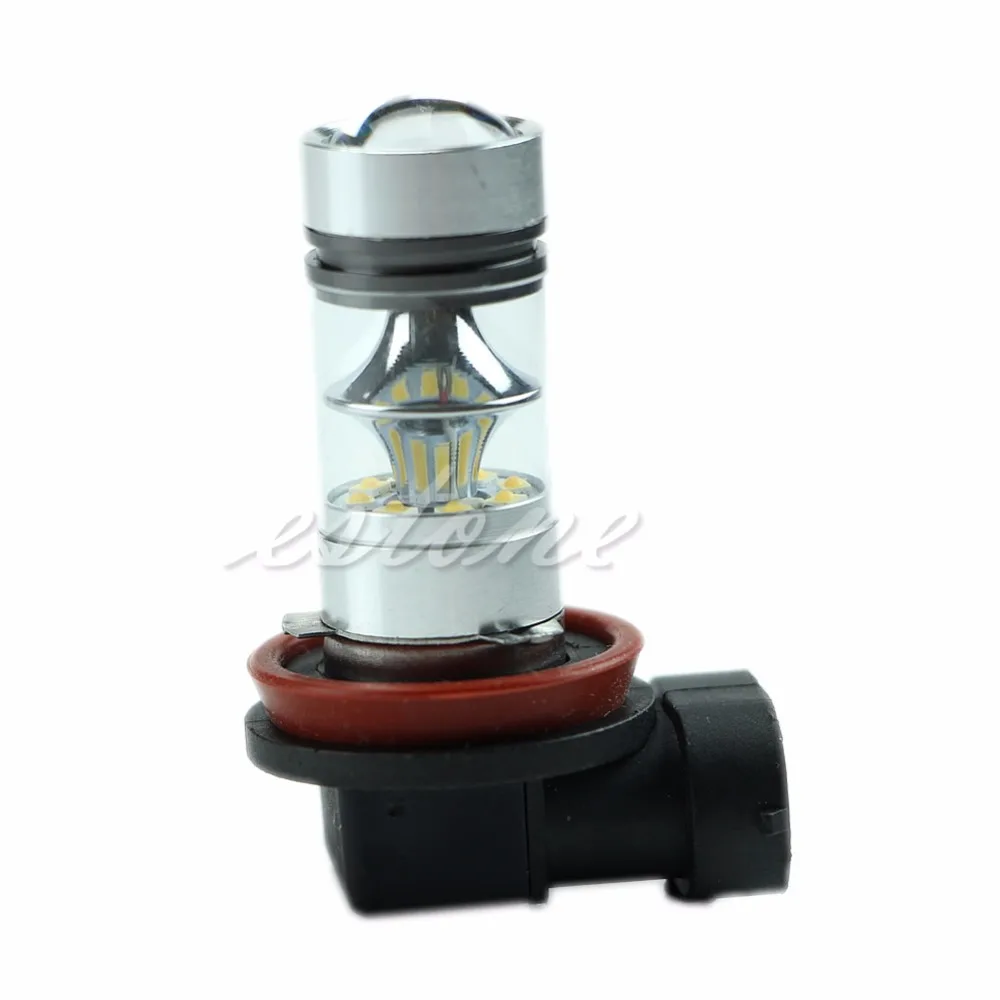 

360 Degrees 6000K H11 100W LED 20-SMD Projector Fog Driving DRL Light Bulb Useful