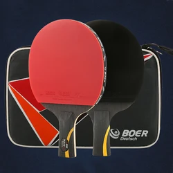 One Set Table Tennis Bat Blade Advanced Rackets Long Short Handle Pimples In Ping Pong Training Paddle Beginner Competition