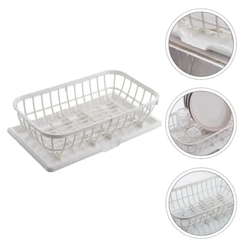 

1pc Drain Basket Convenient Simple Storage Delicate Plastic Durable Drain Rack for Chopstick Home Indoor Dining Room House Bowl