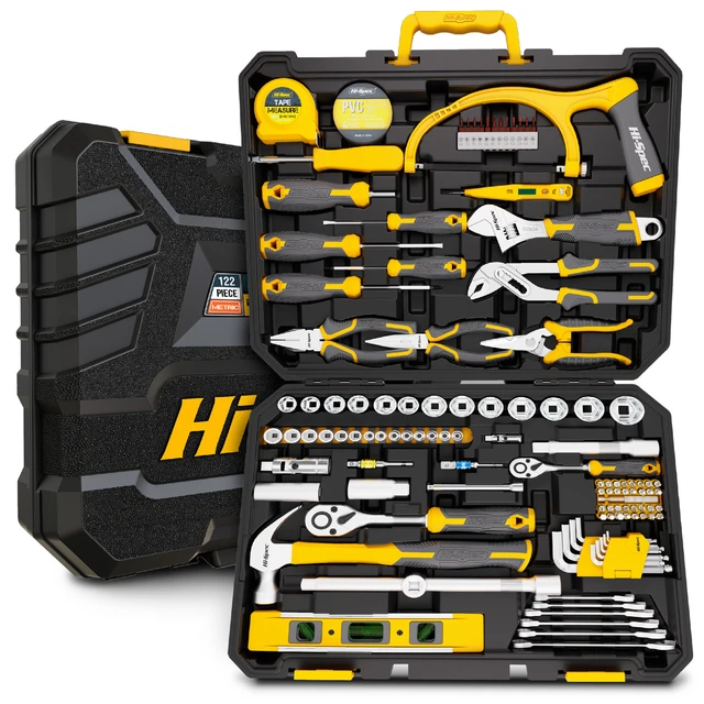 Hi-Spec Tools 67Pc Metric Auto Mechanic Tool Set, Motorcycle & Car Tool  Kit, Auto Repair Tool Set with Pliers, Screwdriver Set, Socket Kit & Tool  Box