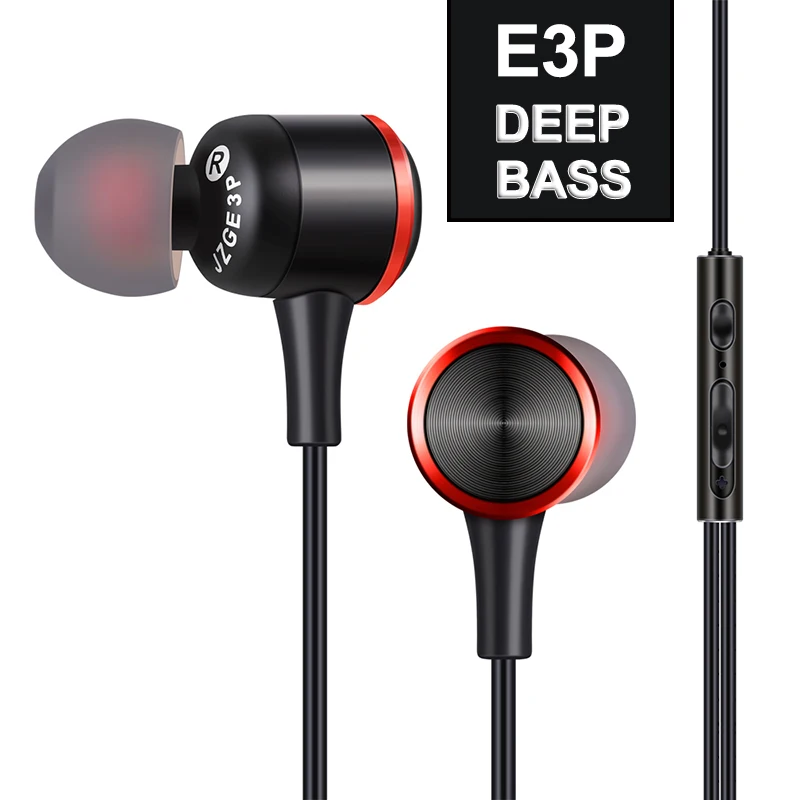 E3p Wired Earphone In Ear Smartphone Headphone Subwoofer Earplug In ear