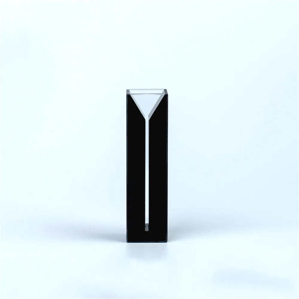 

Trace Glass Cuvette Blackwall Slit 1mm Micro Absorption Cells 0.35ml Black Wall Glass Micro Cuvette ( Liquid Sample Cell ) 350ul
