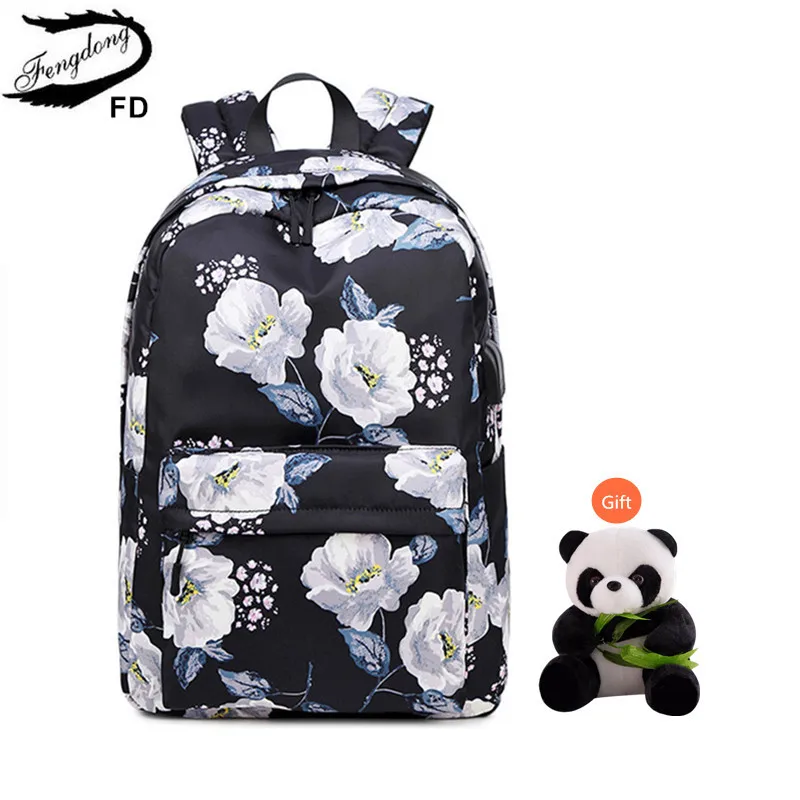 flower bookbag