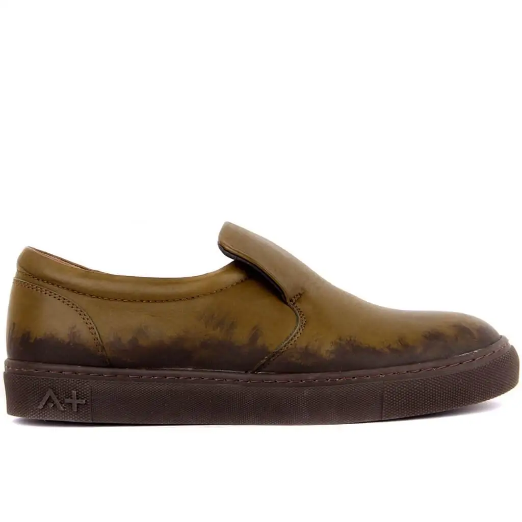 

Special Edition-Green Leather Man Casual Shoes
