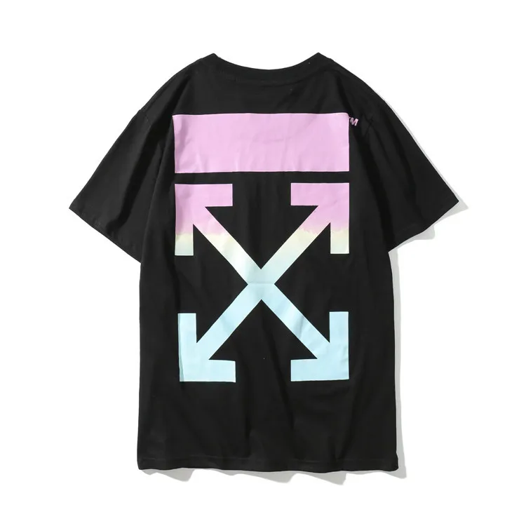 

2018 New Style off Ow White Series se yun Color Singapore Qualified Short Sleeve T-shirt