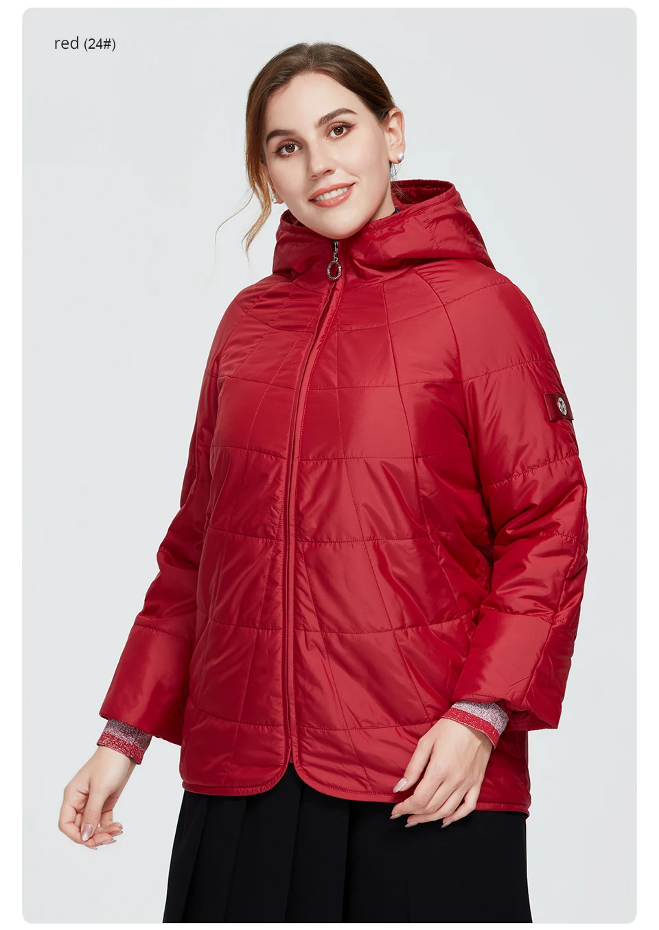 Astrid 2020 New Autumn Winter Womens coat women Windproof warm parka Plaid fashion Jacket hood large sizes female clothing 9385