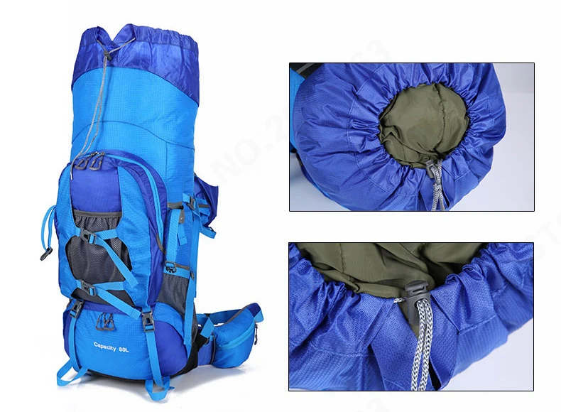 80L Large Capacity RucksacksOutdoor Backpack Climbing Backpacks Hiking Big Sport Bag Travel Bag Mountain Men Waterproof  Bags